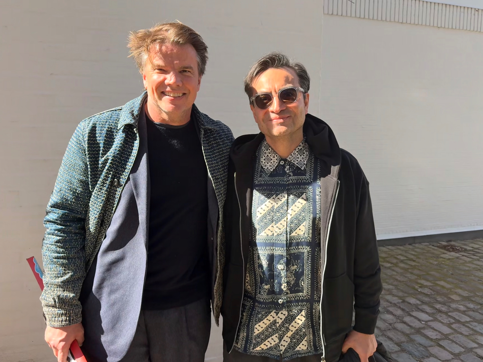 Tomás Contreras with Bjarke Ingels at Louisiana Museum of Modern Art, Copenhagen